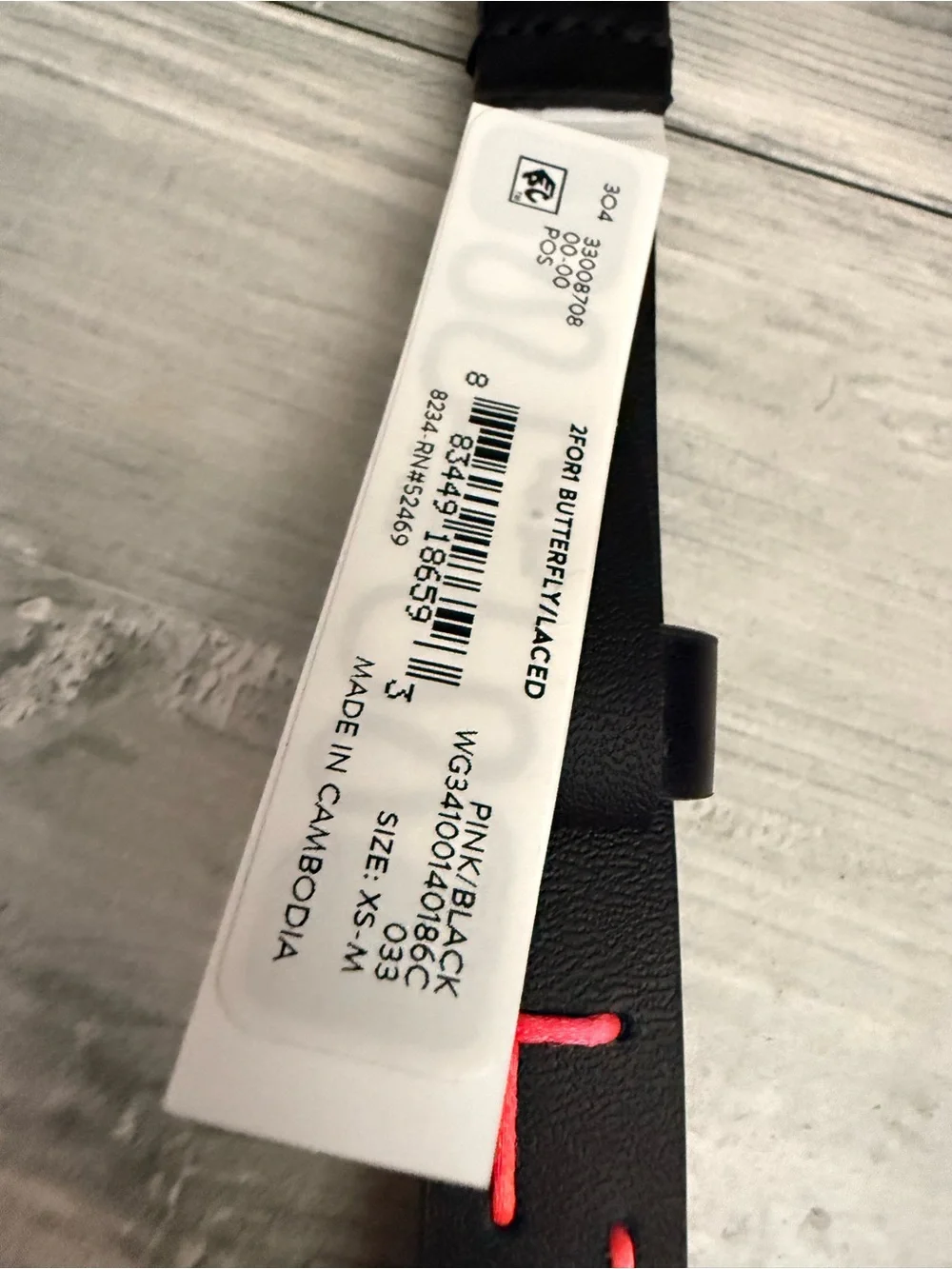 Black girls Belt with Rainbow Accent
